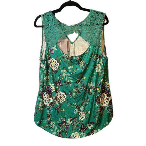 Daniel Rainn Decorative Lace Tank - Sizes 1X & 2X - Picture 3 of 5